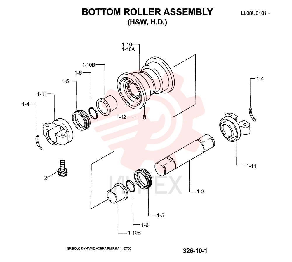 ROLLER ASSY, TRACK (High & Wide) LQ64D00012F1