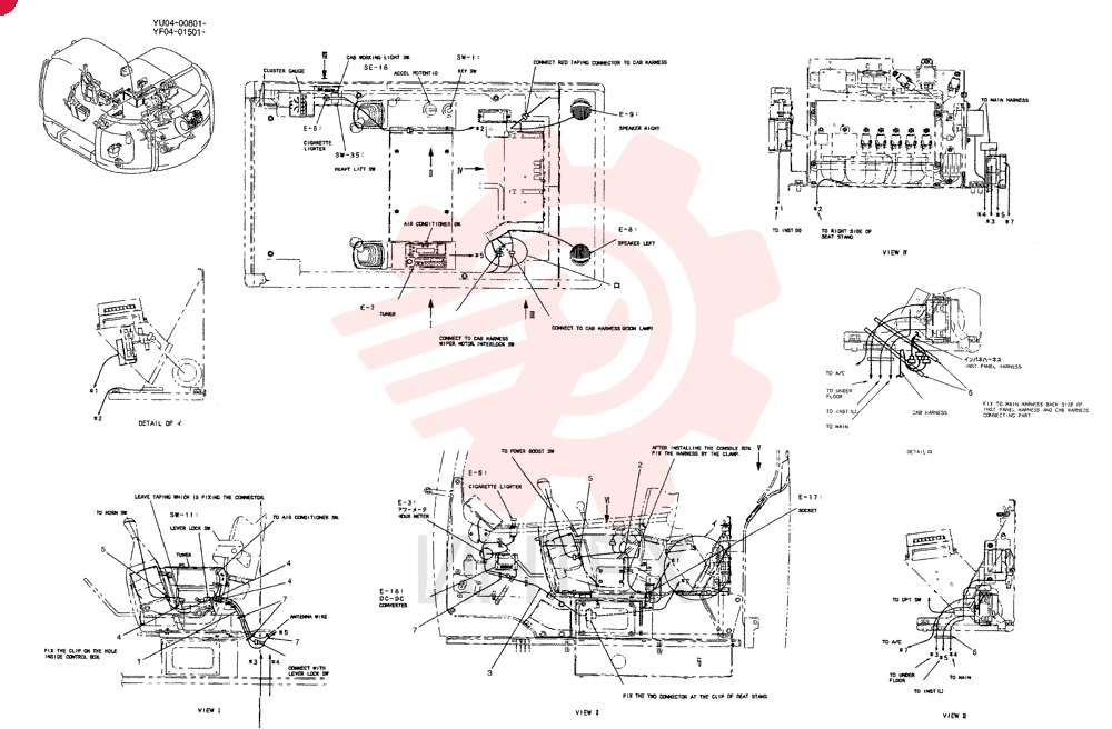 HARNESS ASSY, CAB YF14E00008F1 (3)