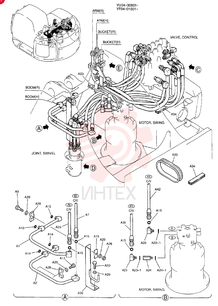HYD LINES, UPP YF03H00004F1 (1)