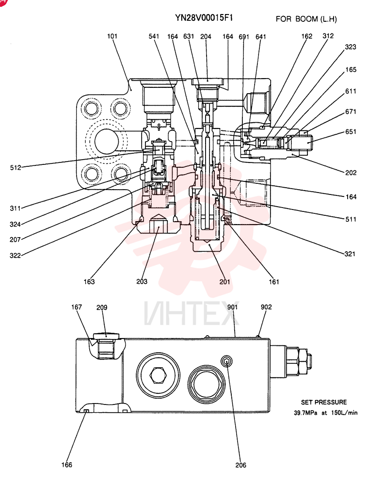 HYDRAULIC VALVE YN28V00015F1