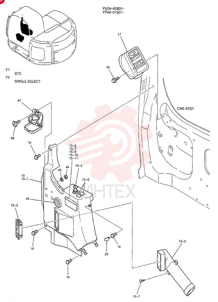 PANEL ASSY, INSTRUMENT (STD) YY17M00009F1 (1)