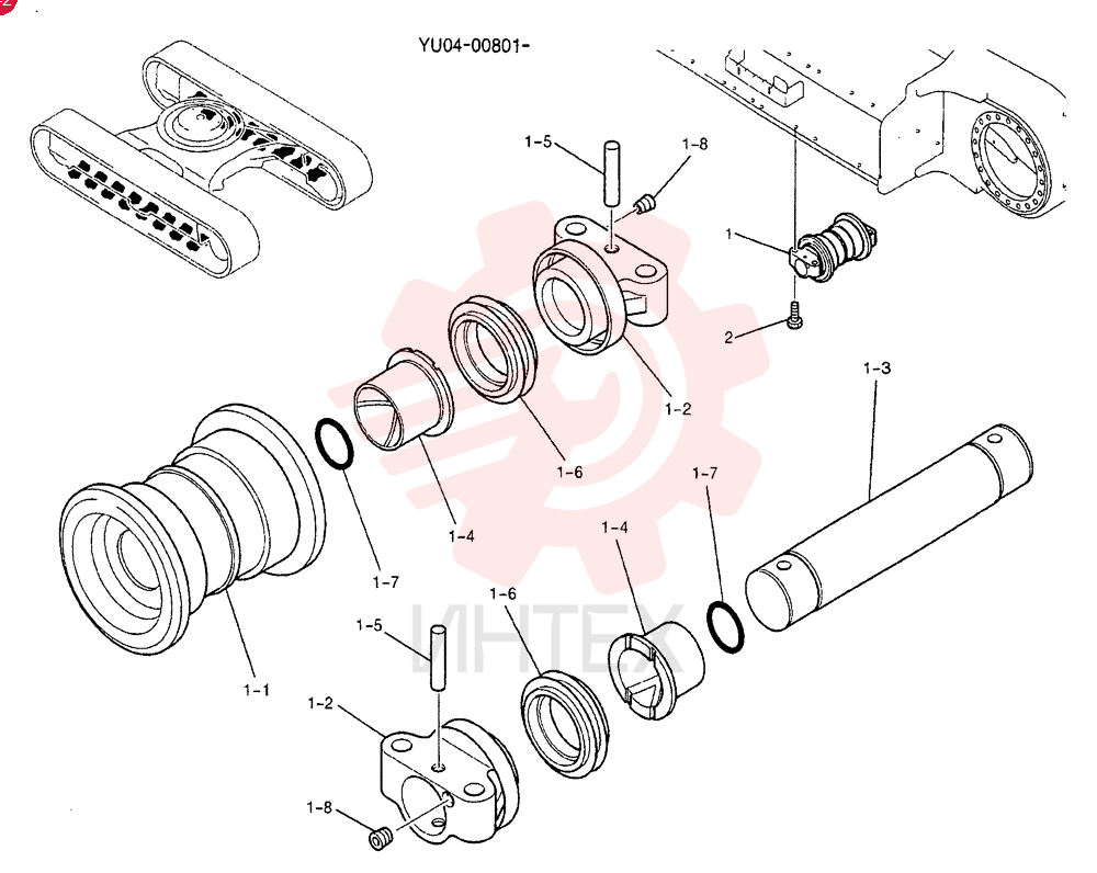 ROLLER ASSY, TRACK YF64D00003F1