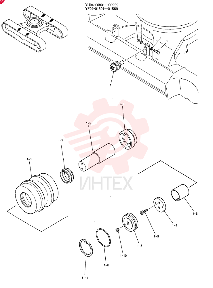 ROLLER ASSY, UPPER YN64D00022F1