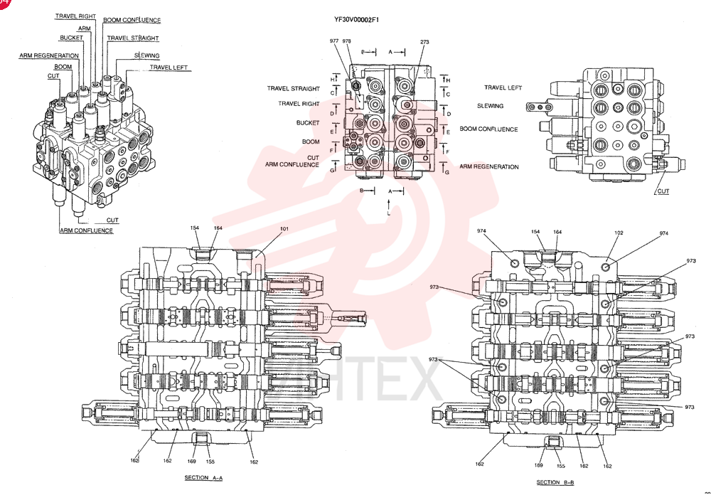 VALVE ASSY, CONTROL YF30V00002F1 (1)