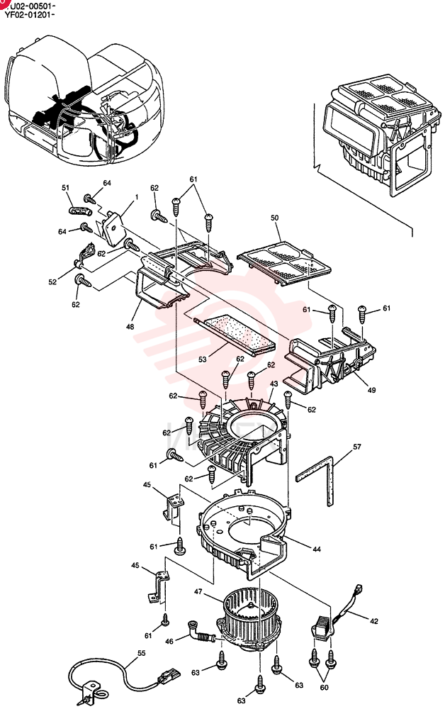 AIR CONDITIONER,Assembly YT20M00004F2 (1)