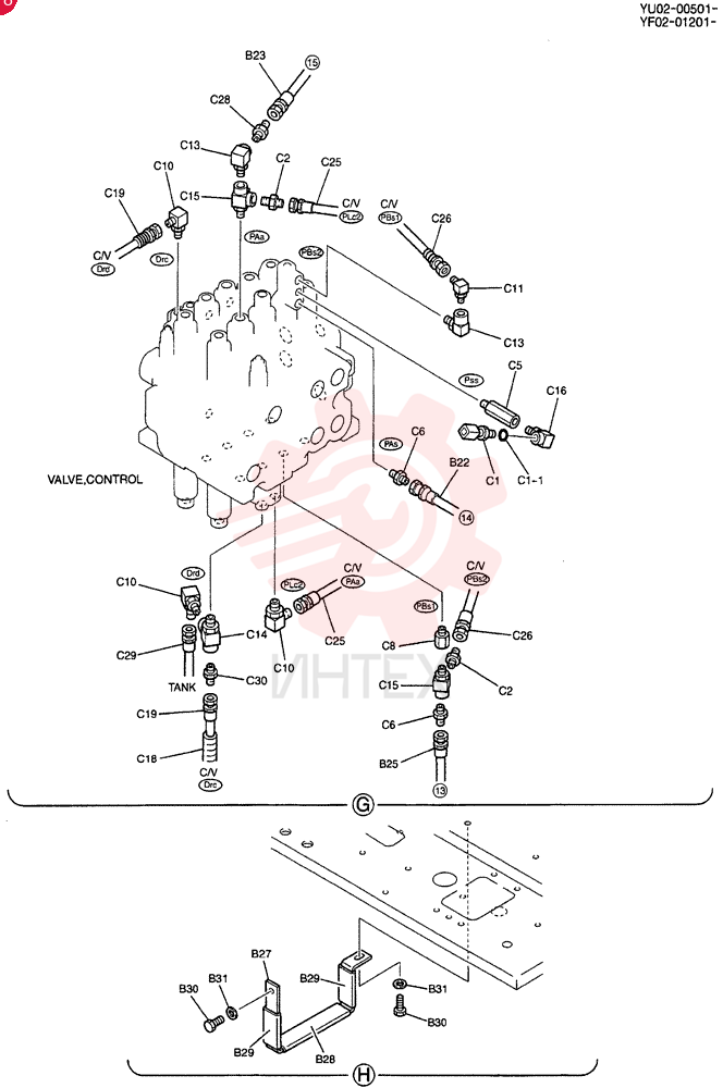 CONTROL LINES, REMOTE YF68H00002F1 (2)