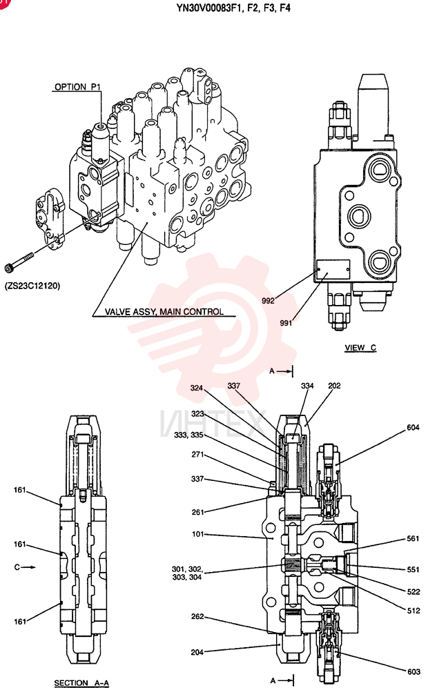 CONTROL VALVE YN30V00083F1