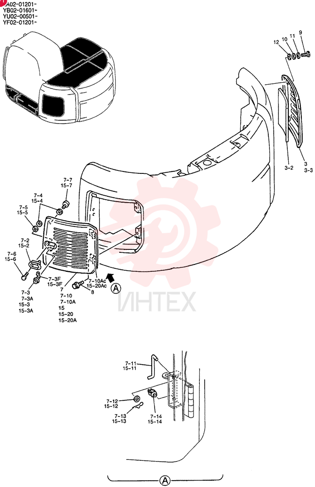 GUARD INSTAL, Serial Range: YU02-00501-YU02-00658 YF21C00001F4