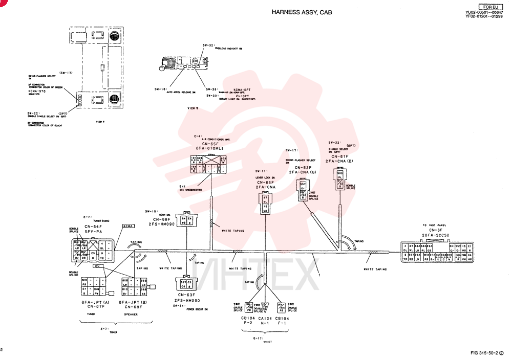 HARNESS ASSY, CAB YF14E00003F1 (4)