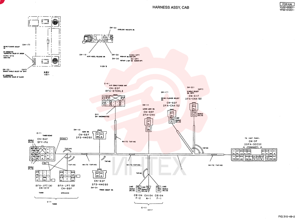 HARNESS ASSY, CAB YF14E00003F1 (1)