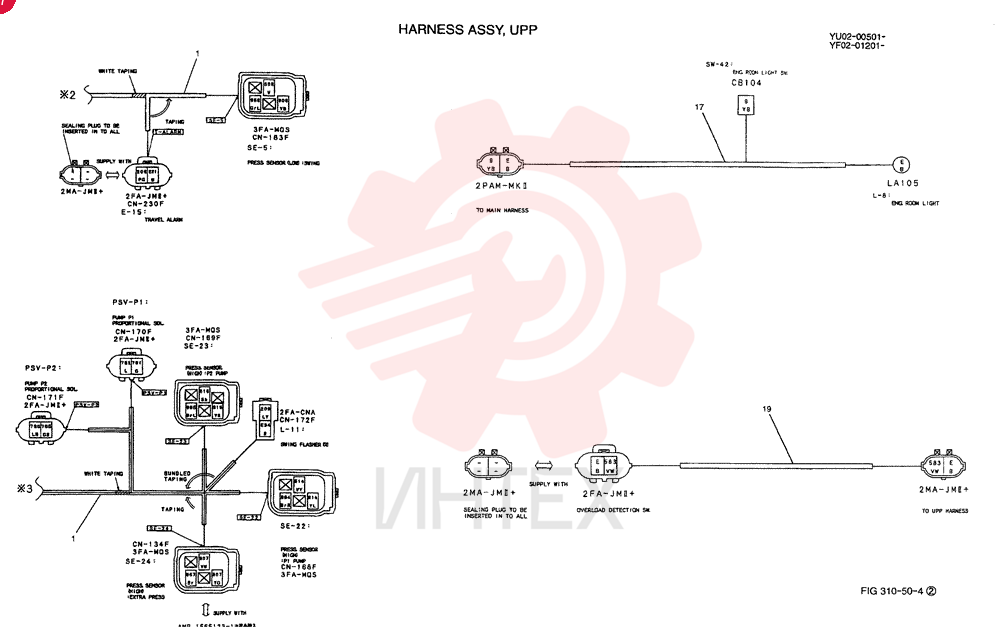 HARNESS ASSY, UPP (EU) YF13E00005F1 (1)