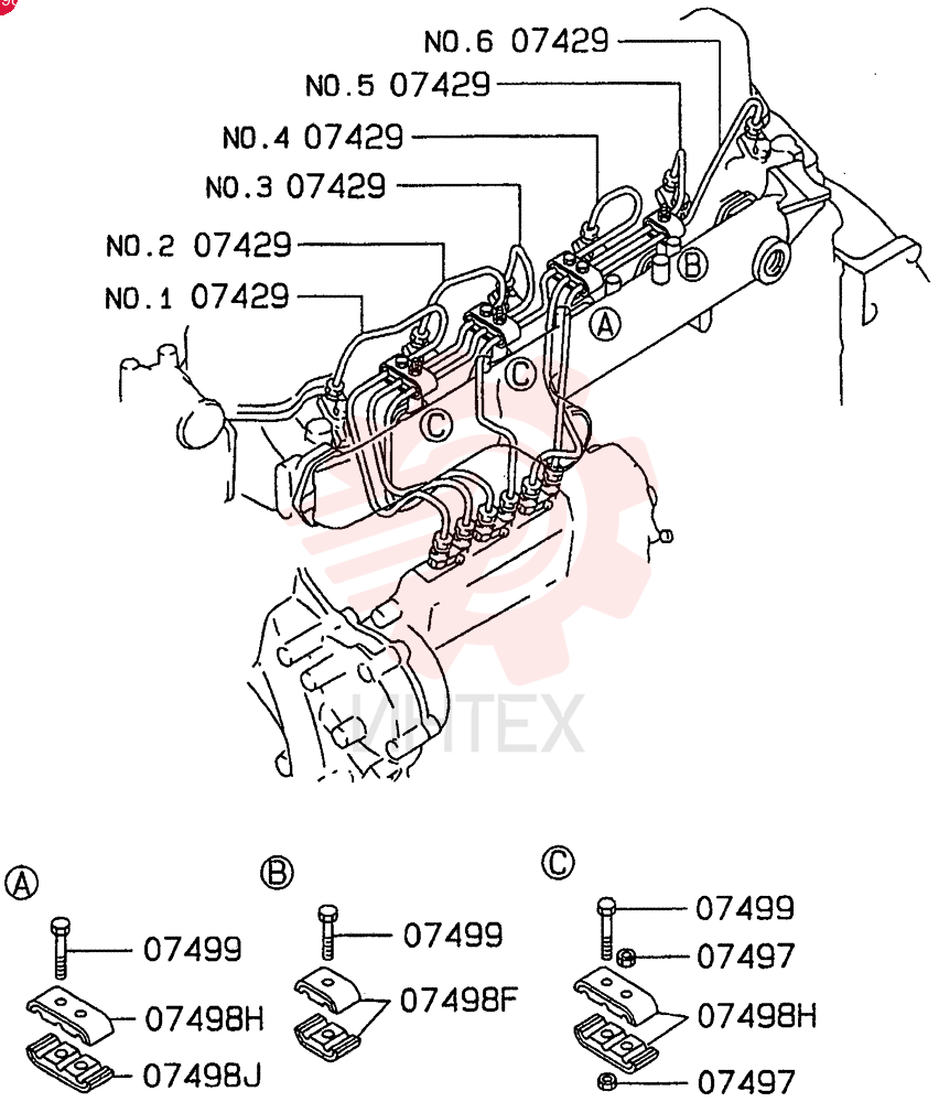 HOLDER, INJECTOR NOZ VAME440837 (2)