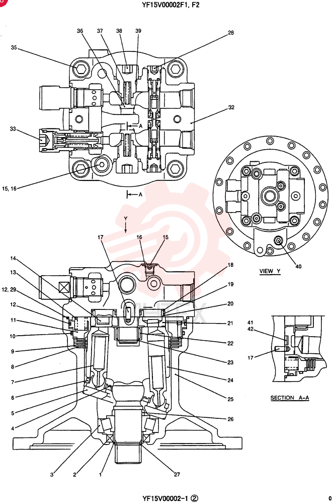 HYDRAULIC MOTOR YF15V00002F1