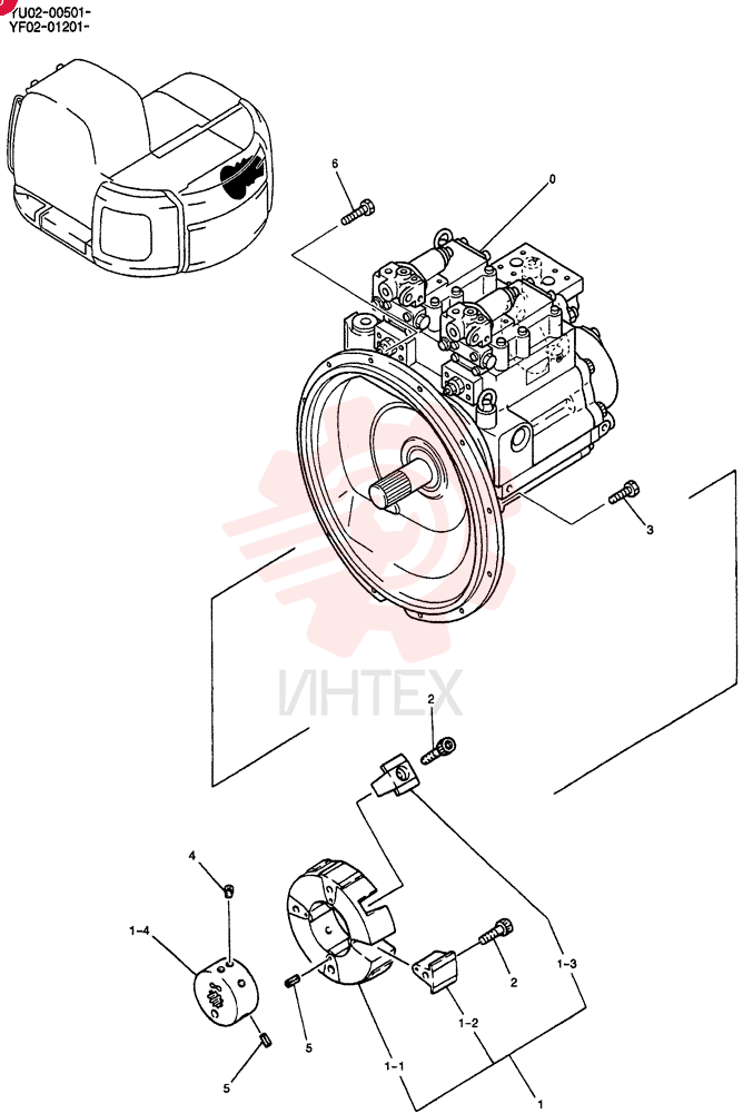 HYDRAULIC PUMP YF10V00002F1 (3)