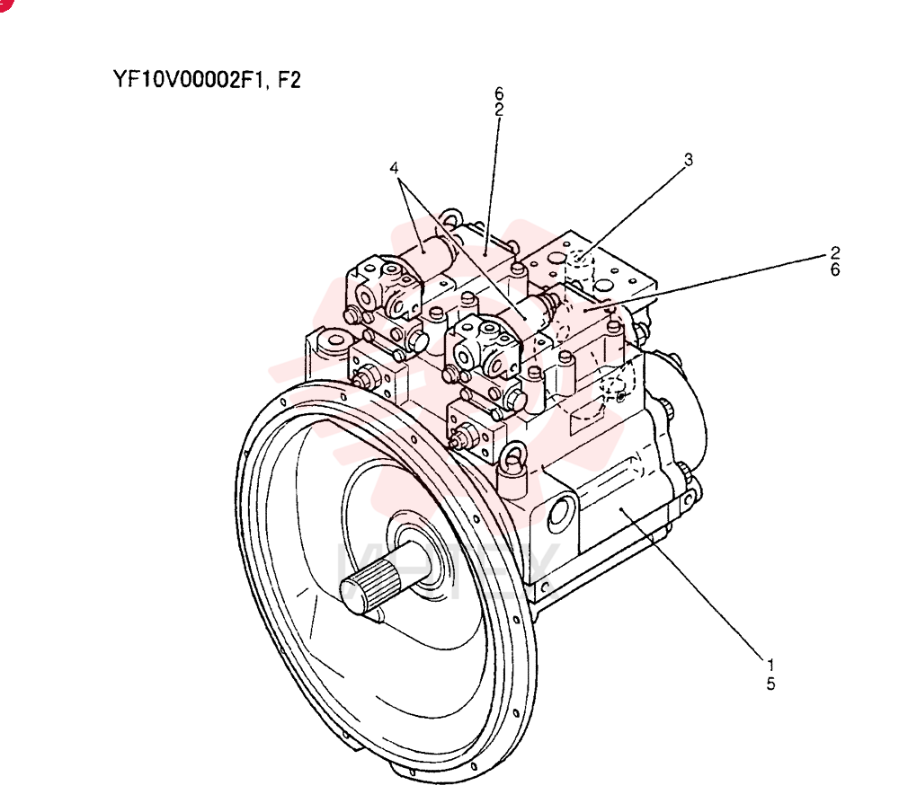 HYDRAULIC PUMP YF10V00002F1 (1)