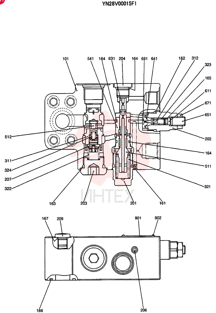 HYDRAULIC VALVE YN28V00015F1