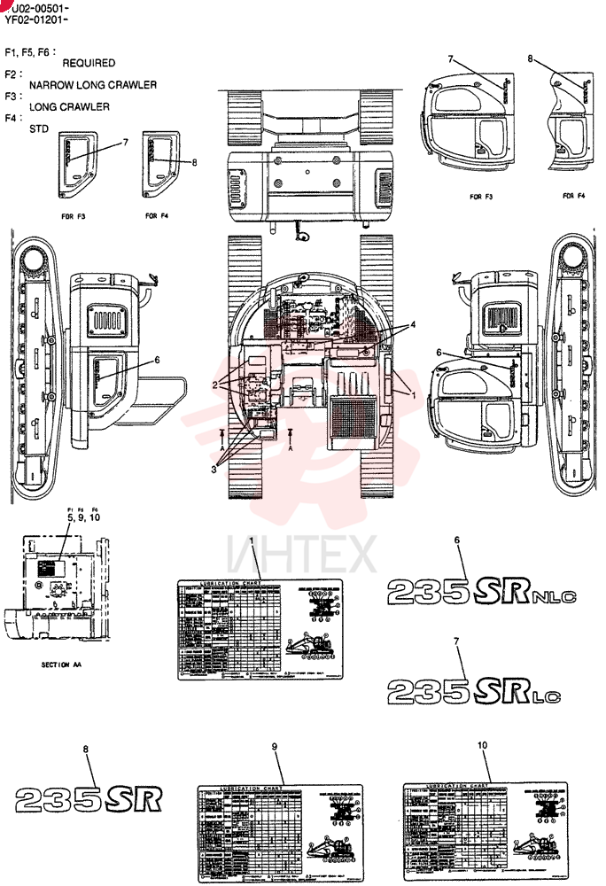 NAME PLATE INSTAL(REQUIRED), Serial Range: YU02-YG00501
