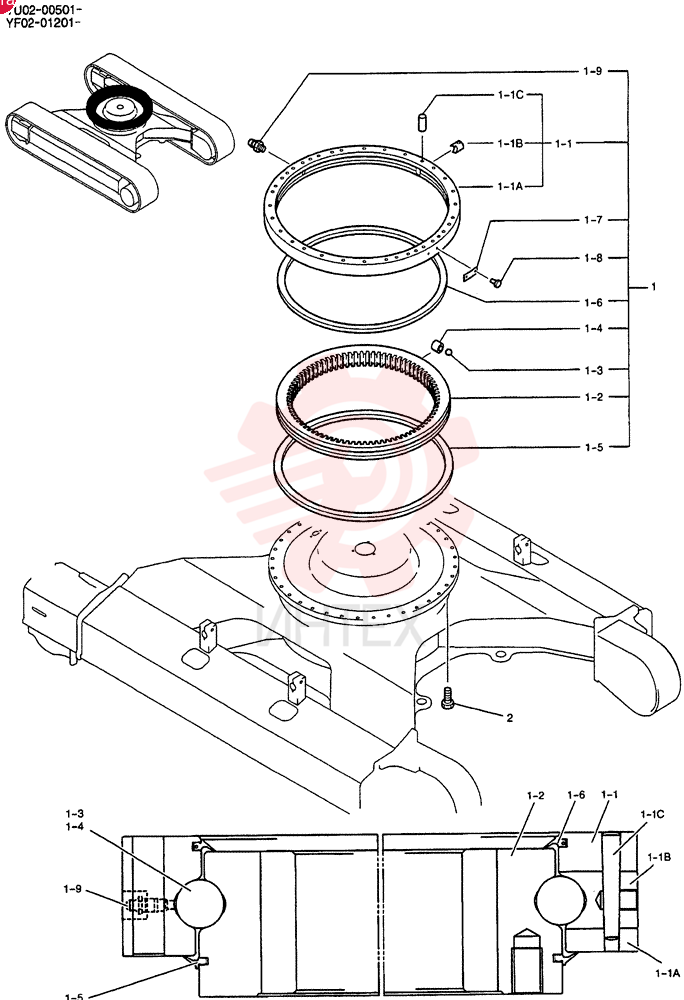 RING ASSY,SLEWING YF40F00001F1