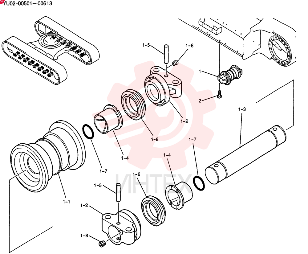 ROLLER ASSY, TRACK LQ64D00020F1
