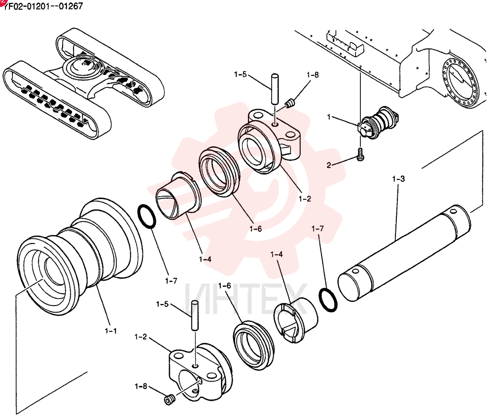 ROLLER ASSY, TRACK LQ64D00019F1