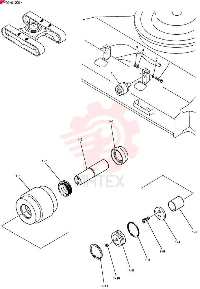 ROLLER ASSY, UPP LQ64D00015F1
