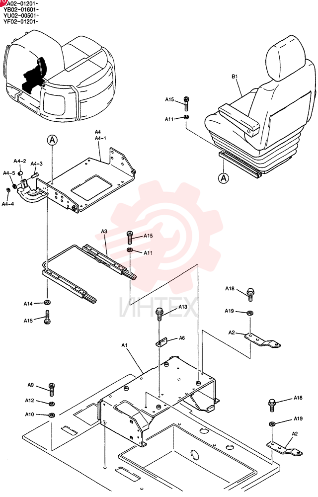 SEAT ASSY. YT25M00026F1 (1)