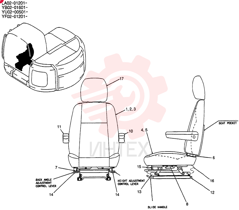 SEAT ASSY YN25M00037F1
