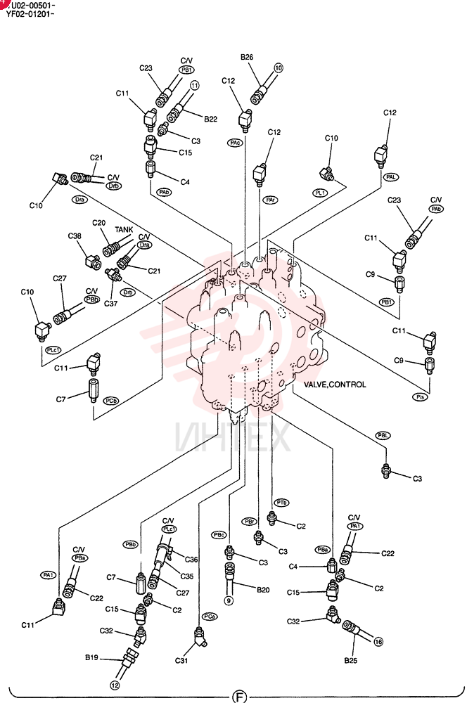 CONTROL LINES,REMOTE YF68H00004F1 (3)