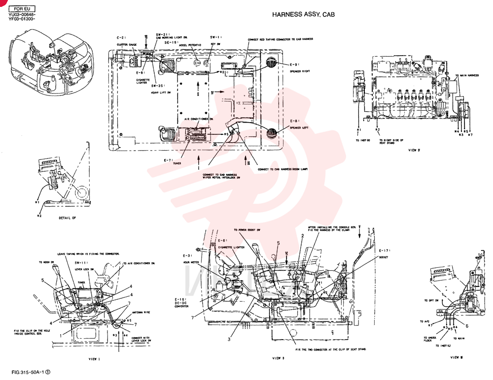 HARNESS ASSY, CAB YF14E00008F1 (1)