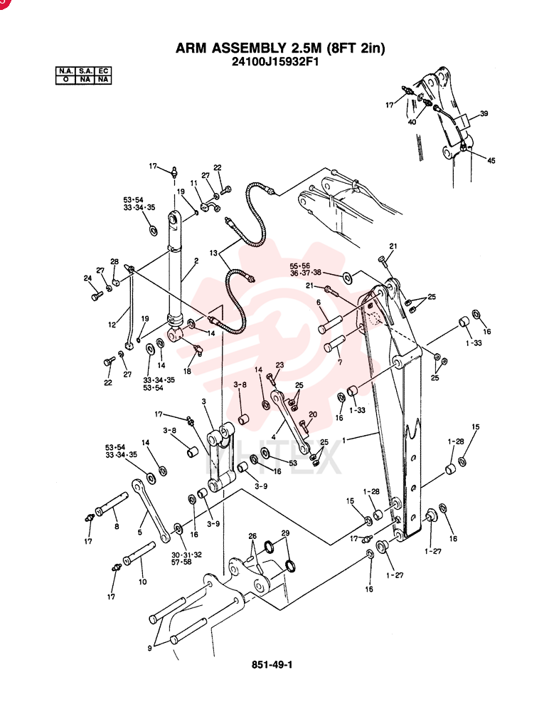 ARM ASSY., 2.5M (N.A.)