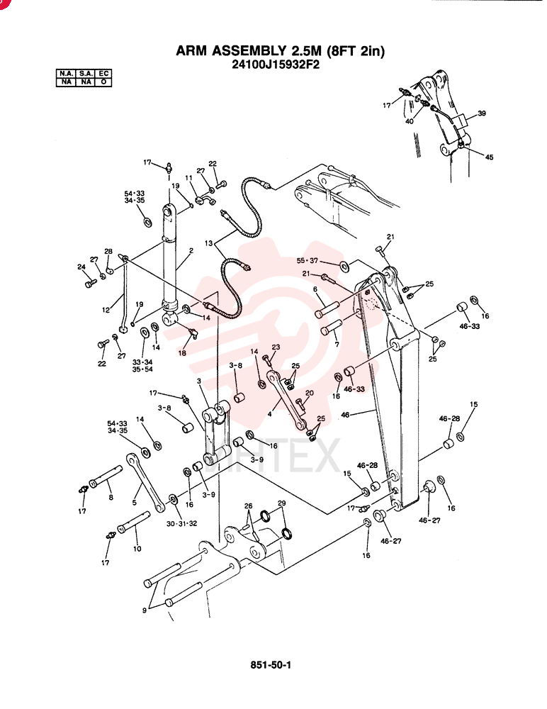 ARM ASSY., 2.5M (OPTION - E.C.)