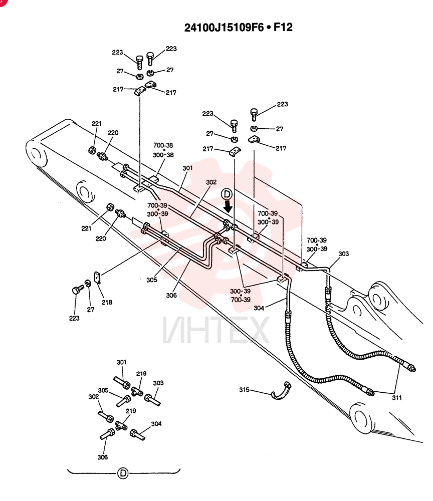 ARM ASSY., 2.98M (EXTRA - EC) 24100J15109F6 (1)