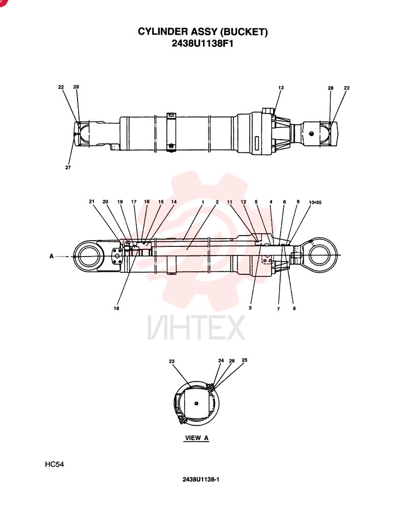 CYLINDER 2438U1138F1