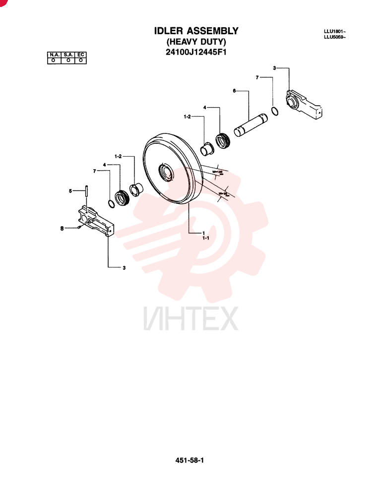IDLER 24100J12445F1