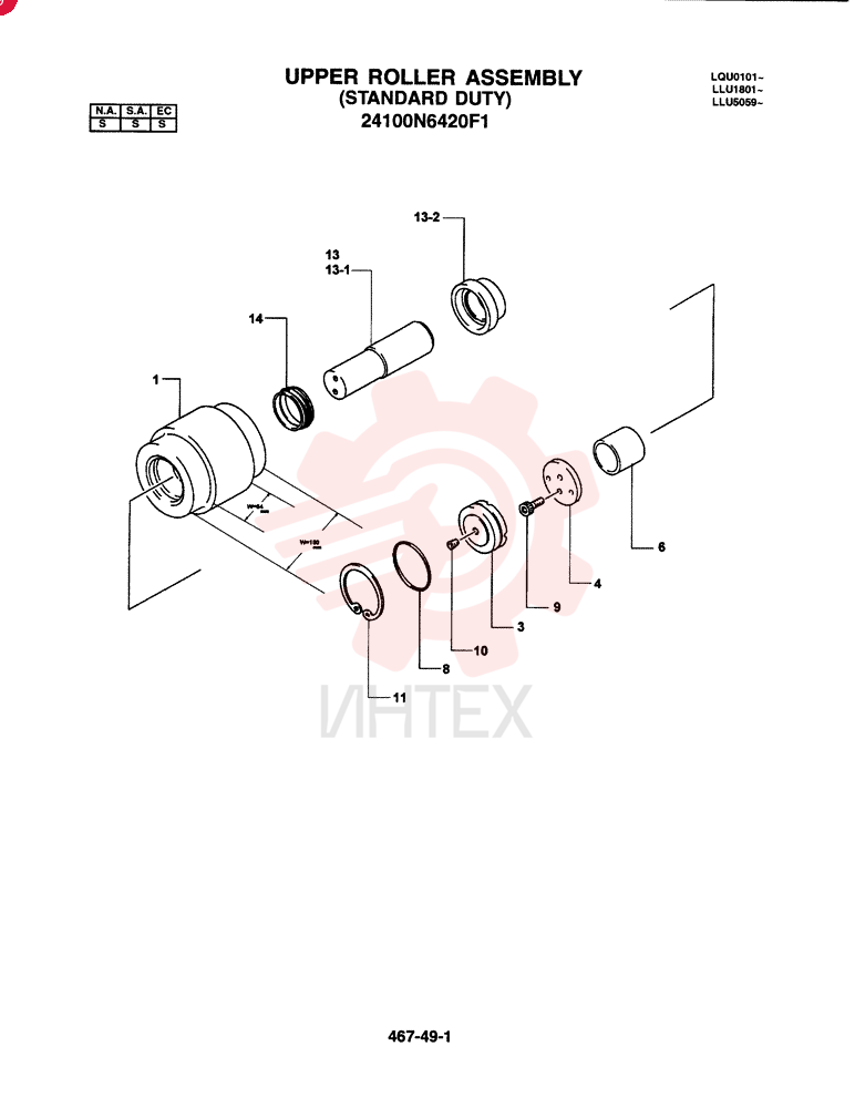 TRACK ROLLER 24100N6420F1