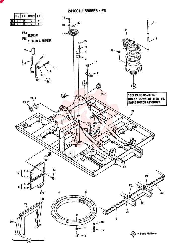 UPPER FRAME ASSEMBLY (BREAKER) (24100J16985F5)