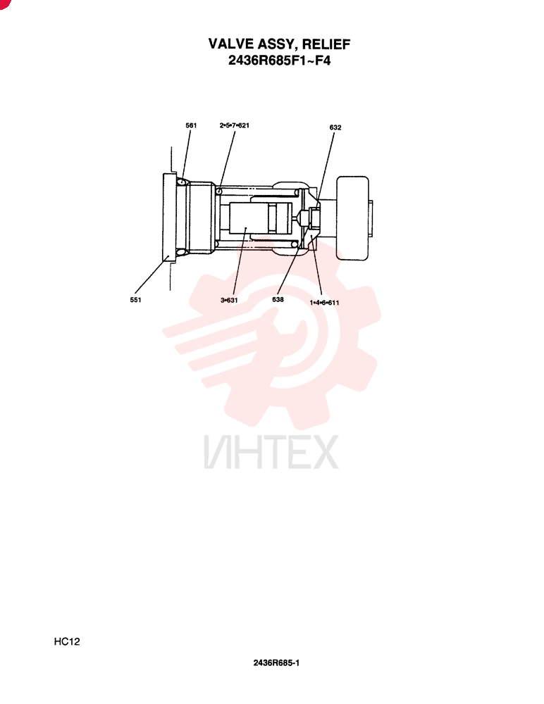 VALVE PRESSURE RELIE 2436R685F1