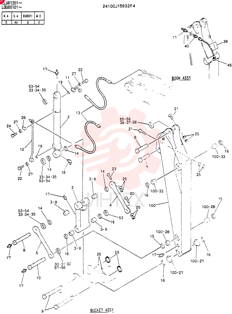 ARM ASSY, 2.5M 24100J15932F4 (2)