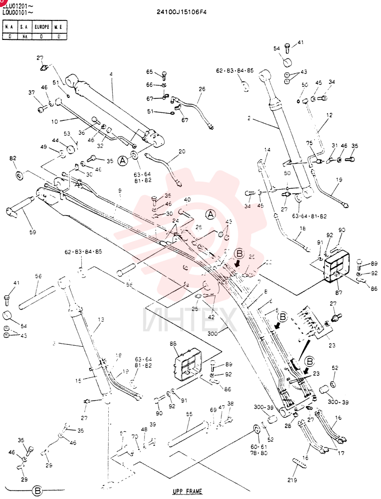 BOOM ASSY, 6. 02M 24100J15106F4 (2)