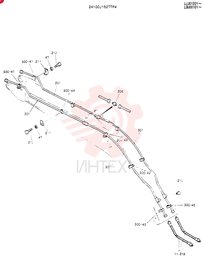 BOOM ASSY. 6. 02M 24100J15277F4 (1)