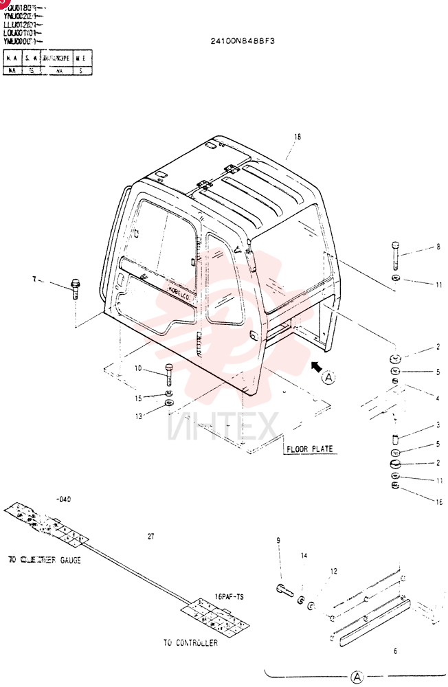 CAB INSTAL 24100N8488F3
