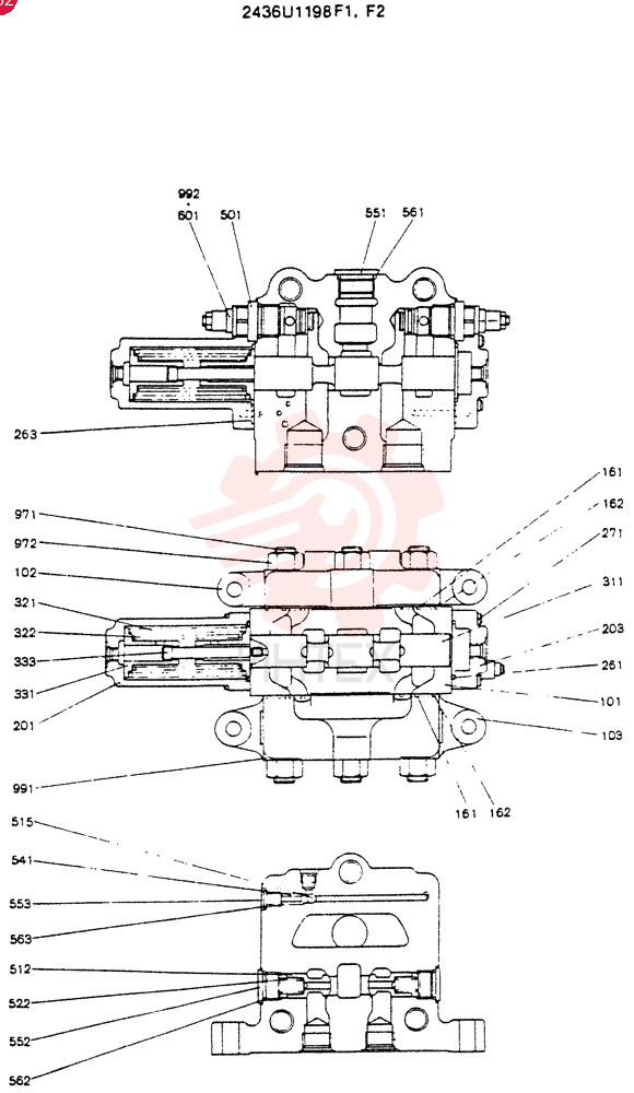 CONTROL VALVE 2436U1198F1