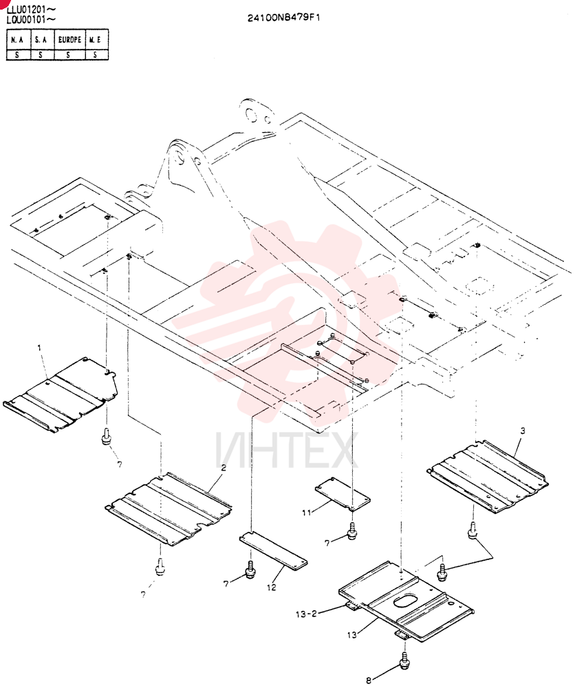 COVER ASSY, UNDER 24100N8479F1