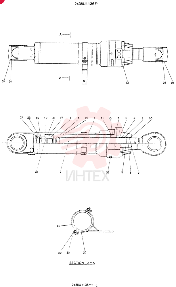 CYLINDER 2438U1136F1