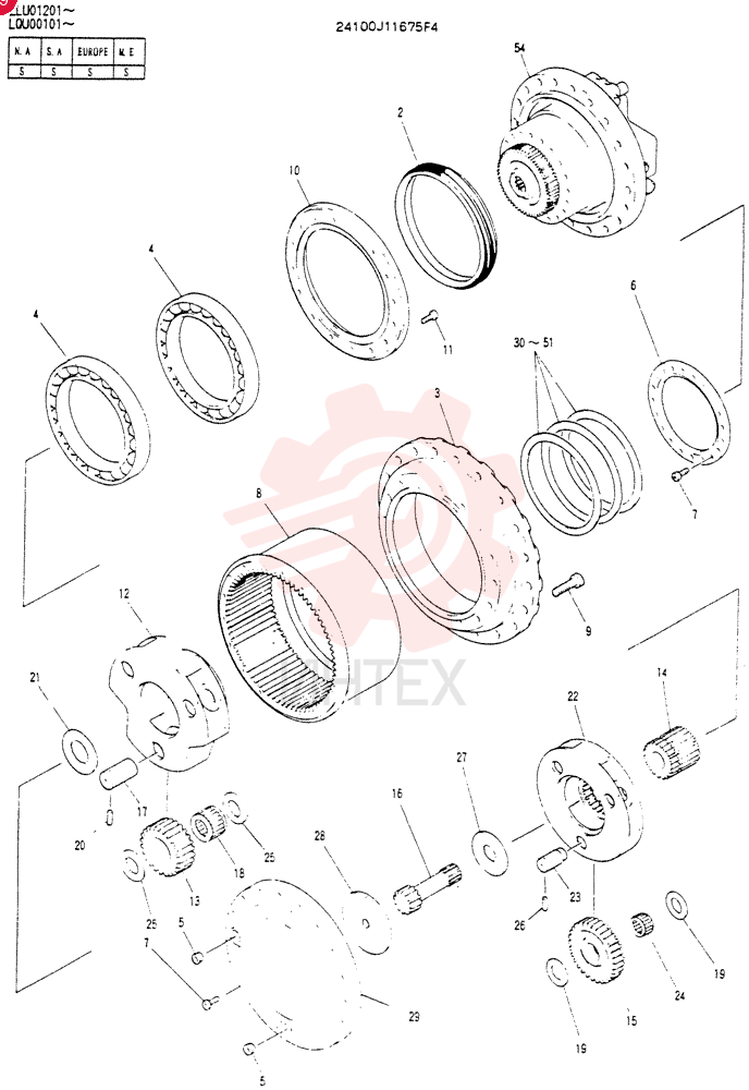 GEAR REDUCTION UNIT 24100J11675F4