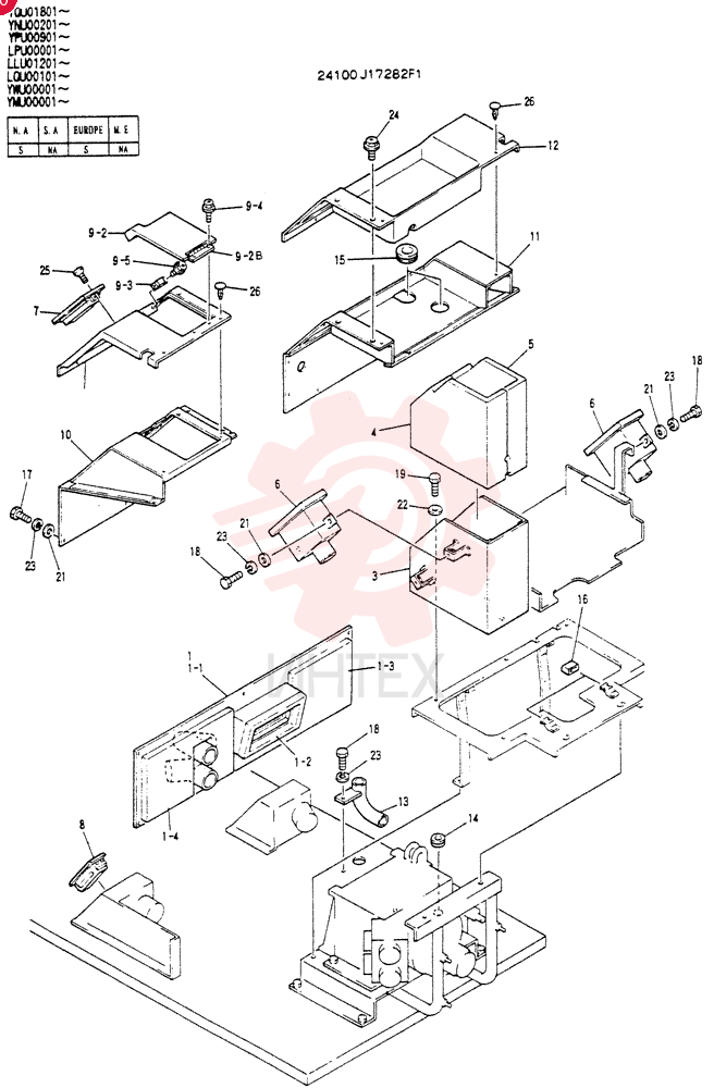 HEATER INSTAL (WITH HEATER) 24100J17282F1