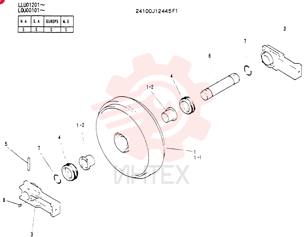 IDLER 24100J12445F1