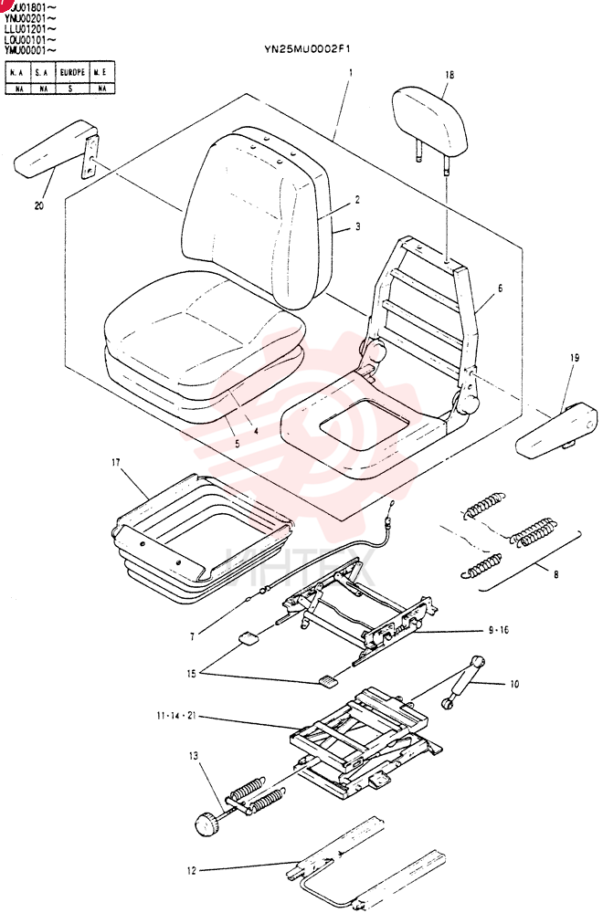 SEAT YN25MU0002F1