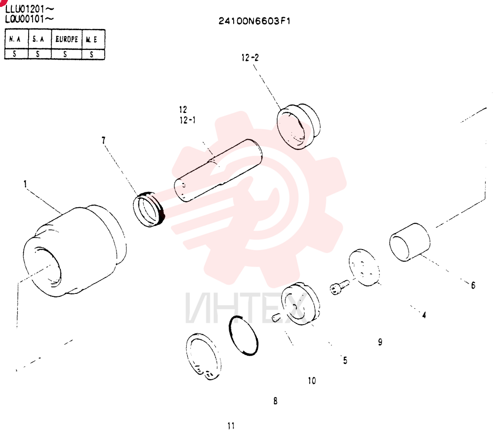 TRACK ROLLER 24100N6603F1
