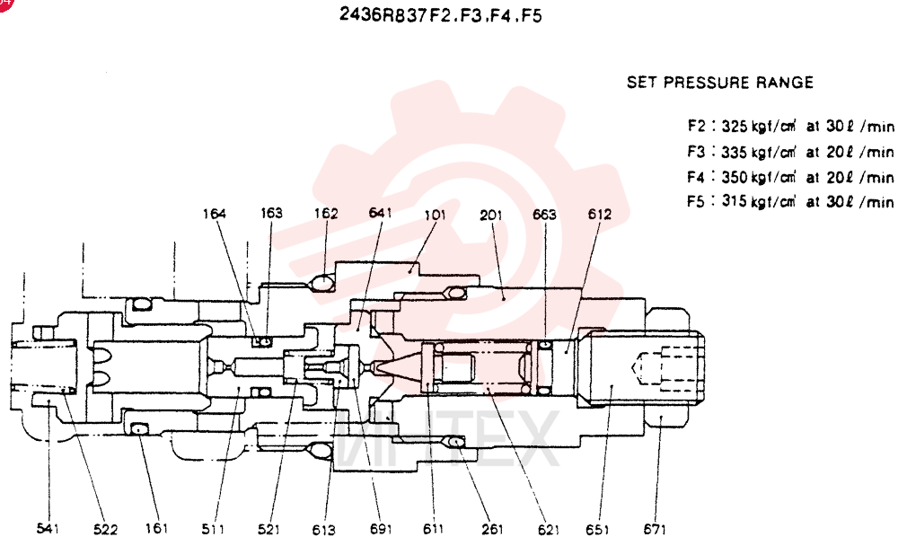 VALVE PRESSURE RELIE 2436R837F2